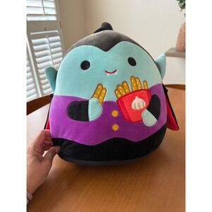 NWT Squishmallow 13x14‎ in Vince the Vampire Bat French Fries Plush Stuffed  Toy